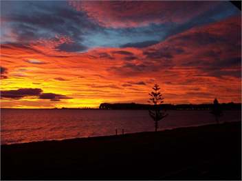 Sunrise over Napier Hill