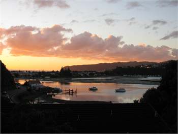 Inlet at sunset