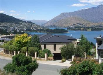 View of house and Queenstown in the background