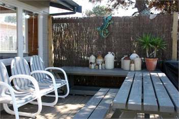 Front deck and barbeque