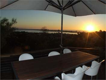 Coffee with the sunrise
