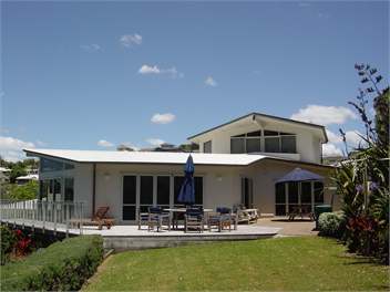 Large outdoor living area and garden