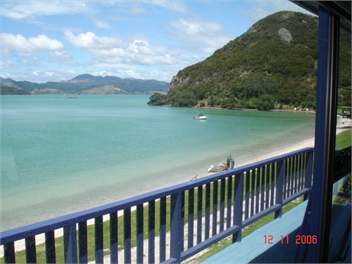 Balcony view over Coromandel Harbour