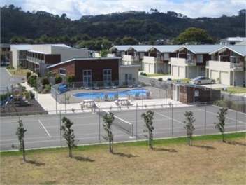 View over Tennis Court & Pool