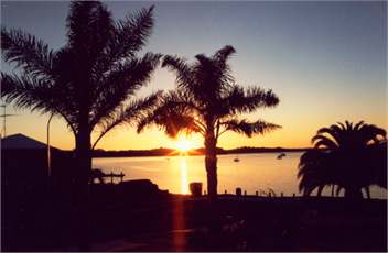 Sunset from the villa