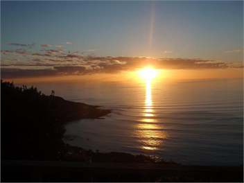 sunset from the bedrooms