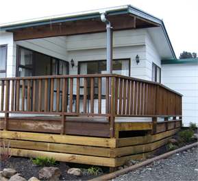 Covered deck with BBQ