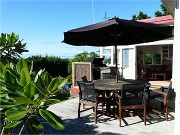 Sunny front deck