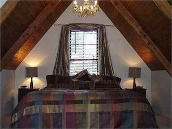 The romantic "Loft" bedroom with superking bed