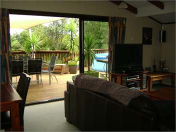 View out to deck