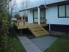 Deck and main entrance