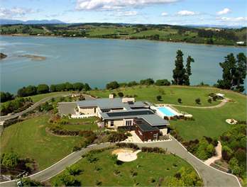 Almyra set in 3.5 acres of waterfront grounds