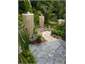 Water feature in spa pool area