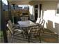 Sunny back terrace
