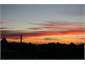 sunset view from balcony outside master bedroom