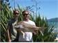 Successful snapper hunt at Ohingaroa Bay