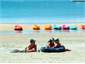 our beach on low tide, Takirau Bay, boat mooring