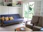 Cottage, french doors opening to deck