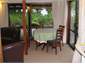The dining area
