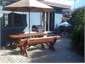 Private Deck With BBQ Adult & Child Dining Tables