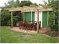 Outdoor dining.  Extra table and chairs available 