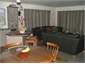 Living area and kitchen