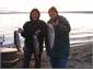 Fishing from our beach.
