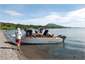 Easy access boat ramp to lake