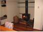 Wood Burner in Kitchen/Dining Room