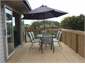norht facing outdoor living area