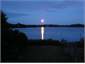 moon coming up over the lake.  From lounge window