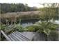 Back deck overlooking stream