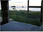 Master bedroom at dusk.