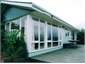 large sunny deck