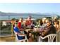 Dinner on the huge deck