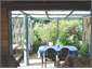 Table near bbq out on deck