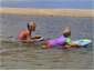 Safe swimming in the lagoon