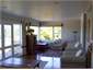 Lounge overlooking lake