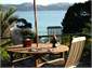 View from front deck - outdoor dining with gas BBQ