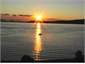 Sunseting view on lake Taupo