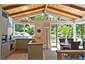 Open plan indoor/out kitchen and flow ...