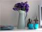 Flowers and candles
