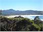 the beach view from hill
