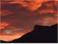 sunset over mountain