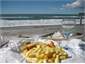 Local Fish and Chips on the deck