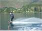 Wakeboarding or waterskiing