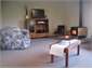 Cosy lounge with log burner