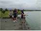 Fishing off the Wharf toward full tide
