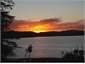 Sunset from deck