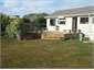 Decking on eastern side of house